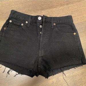 Re/Done Black Jean shorts- brand new with tags